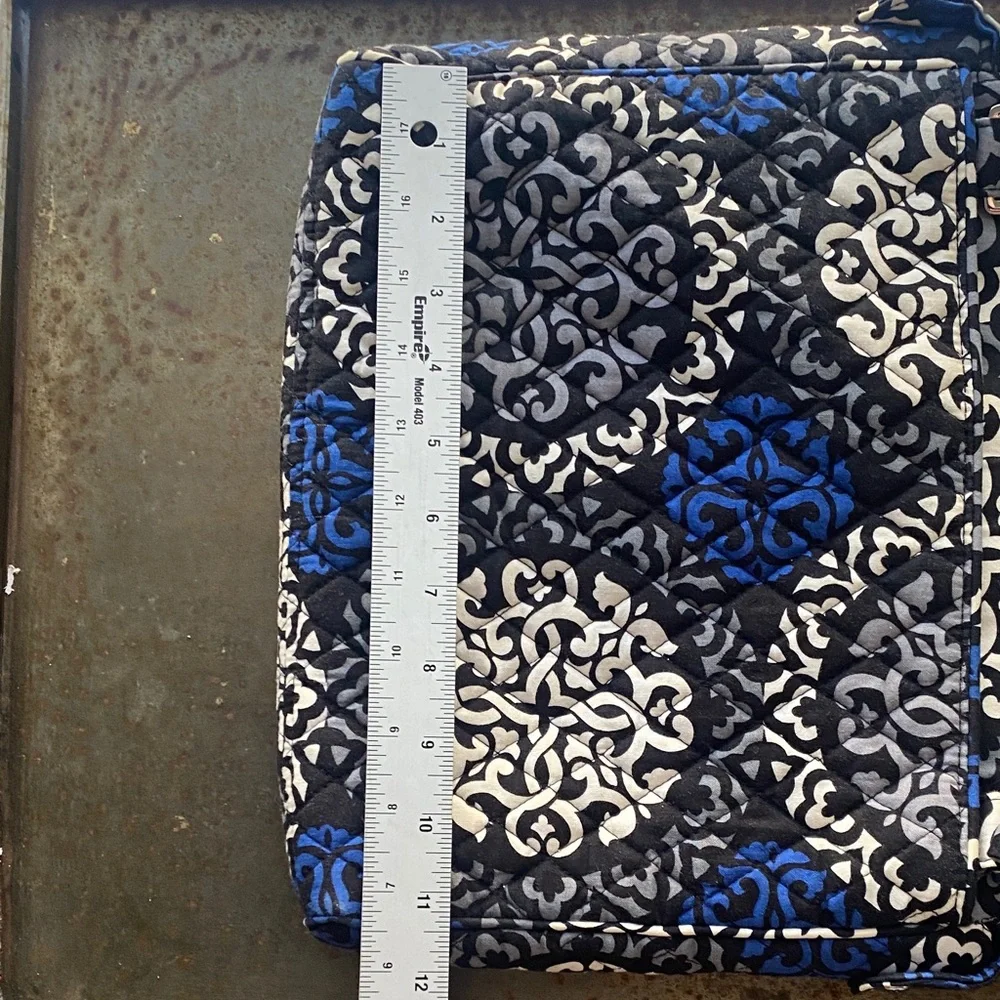 Vera Bradley Canterbury Cobalt Pattern (Retired) Tablet/Laptop Crossbody Bag